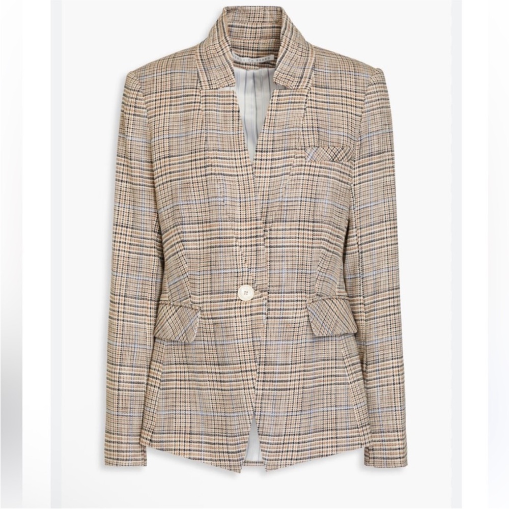 $698 Veronica Beard Hudson Plaid Dickey jacket blazer size 2